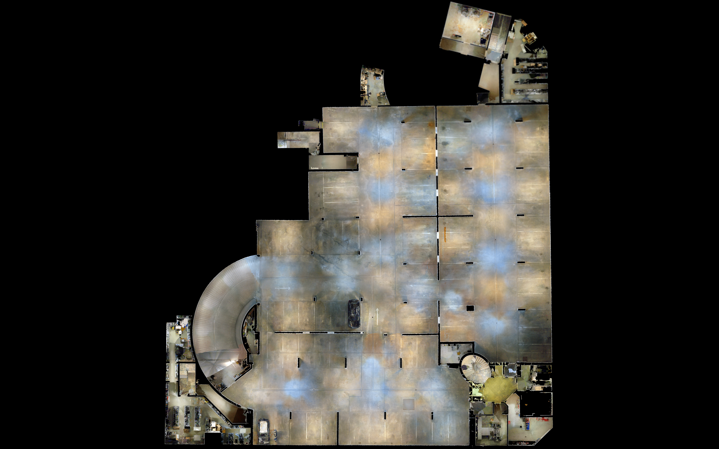 Tiefgarage Orthophoto Draufsicht